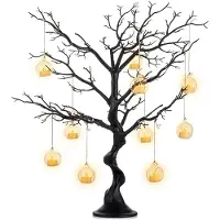 OEM Künstlicher Tannenbaum 75 cm Schwarz – Tischdeko für Feste