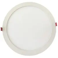 Dripio LED-Einbaustrahler, extra flach, 24 W, Aluminium, weiß, dimmbar