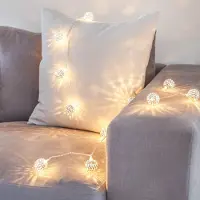 Dripio LED Lichterkette 16er Marokkanische Silberkugeln 24V perlweiß