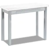 OEM Klappbarer Esstisch, Metall, 80x40 cm, weinrot, laminierte Oberfläche