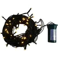 Dripio LED-Lichterkette 100 warmweiße LEDs, 10 m, Timer, batteriebetrieben