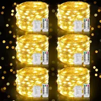 Dripio LED-Lichterkette 10 m, 100 warmweiße LEDs, batteriebetrieben, Timer