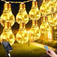 Dripio Solarlichterkette 5 m, 149 LEDs, 8 Modi, IP65, wetterfest