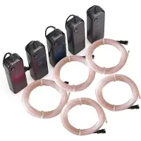 Dripio EL-Neondraht 5x3 m, weiß, batteriebetrieben, 3 Modi, wasserdicht