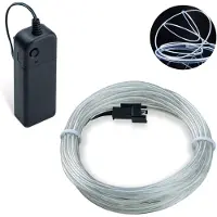 Dripio EL-Draht 3 m, neon, batteriebetrieben, 3 Lichtmodi, flexibel, wasserbeständig