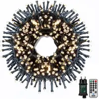 Dripio LED-Lichterkette warmweiß 1000 LEDs 20 m IP44 dimmbar