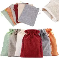 OEM Jutebeutel 30 Stück, 13x18 cm, 6 Farben, für Adventskalender