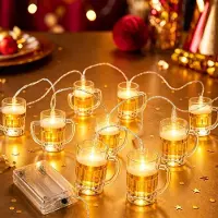 Dripio Bierpul-Lichterkette 1,5 m, 10 LEDs, warmweiß, batteriebetrieben