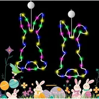 OEM LED-Fensterbeleuchtung Osterdeko 2er-Set mit Saugnapf