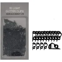 OEM 50 Gutter Haken für Weihnachtslichterketten, schwarz