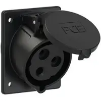 Pce 423-7 CEE-Anbausteckdose schräg (80x97mm) 32A 3p 7h IP44/IP54 4237