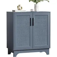 OEM Dressoir mit 2 Türen, verstellbarem Boden, Grau-Blau, 80x40x89 cm
