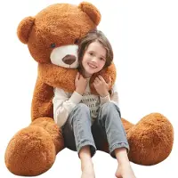 Merkloos Großer Teddybär - 120 cm. Weich und kuschelig