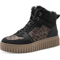Marco Tozzi Winterboots Plateau, Schnürboots, Schnürstiefelette, mit Kontrastbesätzen