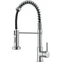 Sonstiges Küchenarmatur Gebürstetes Nickel 360° Schwenkbar 2 Wassersprühmodi Hochdruck Edelstahl
