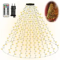Dripio Lichterkette 2,5 m, 400 LED, warmweiß, für Bäume 150–240 cm
