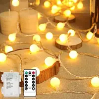 Dripio LED-Lichterkette 10,5 m, 100 LEDs, batteriebetrieben, mit Fernbedienung