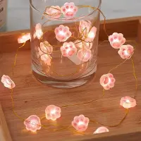 Dripio Lichterkette mit Katzenpfoten, 2 m, 20 LEDs, batteriebetrieben
