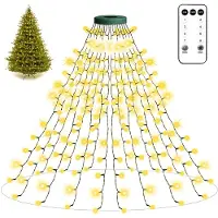 Dripio LED-Kerstboomverlichting 400 LEDs, 16 Stränge, Warmweiß, Timer
