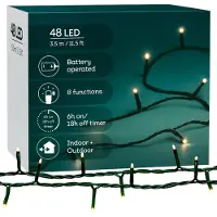 OEM LED-Lichtsnoer 3,5 m / 48 LEDs, warmweiß, IP44, Timer, 8 Modi