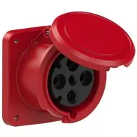 Pce 3341-6fc CEE-Anbausteckdose gerade (100x107) 63A 4p 6h IP44 POWER TWIST 33416fc