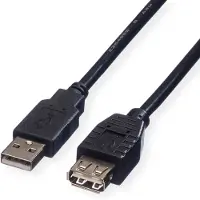 Secomp 11.02.8947 USB Datentransferkabel - 80 cm - ja - 1 x Typ A USB - 1 x Typ A Buchse USB - Schwarz