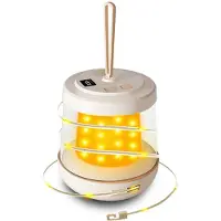 Dripio Camping-LED-Lichterkette 10 m, IP67, USB-C, 2-in-1, 6 Modi