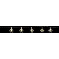 Dripio LED-Lichterkette Schneeflocken 10 LEDs warmweiß 165 cm Timer