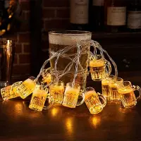 Dripio LED-Lichterkette Bierglas 1,5 m 10 LEDs warmweiß