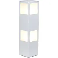 Brilliant Außenstehleuchte Varus Weiß IP44 2 x 60W E27 ohne Leuchtmittel