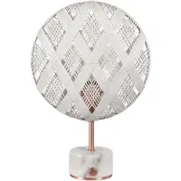 Forestier Chanpen S Diamant Tisch kupfer/weiß
