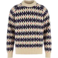 Fjällräven övik Jacquard Knit M light beige-dark navy (191-555) M