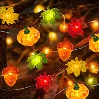 Dripio Herbst-LED-Lichterkette, 3 m, 30 warmweiße LEDs, batteriebetrieben