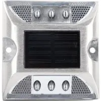 OEM 6er-Set Solar-Grundmarkierungsleuchten, IP68, weiß, 20 Tonnen Belastbarkeit