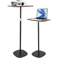 Dripio Höhenverstellbarer Stehtisch, mobil, 46-120 cm, schwarz