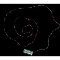Dripio 6er-Set Kupferdraht-Lichterketten, rot, 20 LEDs, 190 cm