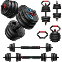 Merkloos 5-in-1 Verstellbares Kurzhantelset für Krafttraining