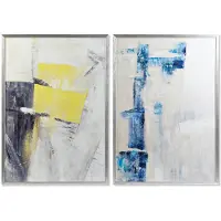 OEM Gerahmtes Glasbild, abstrakt, 70x3x100 cm, 2 Varianten