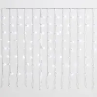 Dripio Lichtvorhang 200 LEDs 5 m IP65 erweiterbar weißer Blitzeffekt