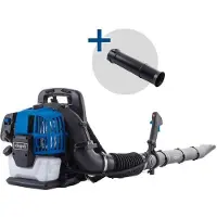 Scheppach Rückenträger-Laubbläser LB5200BP PLB52BP, Benzinmotor, 2-Takt, 51,7 cm³, Hochleistungsturbine, langlebiger Luftfilter