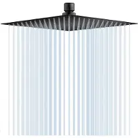Dripio Regenduschkopf 10 Zoll, Vierkant, Edelstahl 304, Schwarz