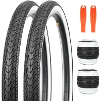 Merkloos Set aus 2 faltbaren Fahrradreifen, 26 x 1,75