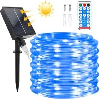 OEM Solar-Lichterkette 22 m, 200 LED, 8 Modi, wasserdicht, mit Fernbedienung