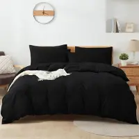 Trankielo – Bettwäsche-Set, 200x200 cm – Baumwolle – Atmungsaktiv und hypoallergen, mit Reißverschluss – Enthält 2 Kopfkissenbezüge