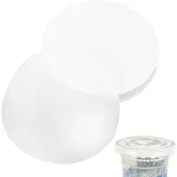 Merkloos Dichtpapier, 500 Blatt - Auslaufsicher - Einweg-Dichtpapier für Getränke - Anti-Verschüttungs-Becherfolien - Durchmesser 13 cm - Geeignet für heiße und kalte Getränke - Becherfolie