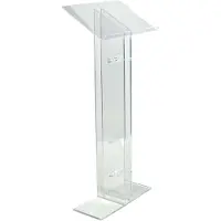 Dripio Acryl-Lesepult, transparent, 500 x 350 x 1100 mm