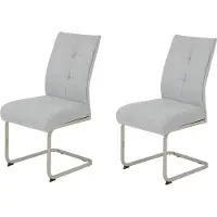 Dripio 2er-Set Schaukelstühle INES, XL, grau, Metallgestell, 140 kg