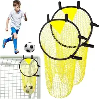 Merkloos Fußballtor Fußballtor mit Netz - 45 x 90 cm - Schussgenauigkeit - Mit Torwand und Netz - Für Garten und Park