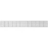 vidaXL Gabione mit 3,5 mm Draht und 5x10 cm Maschen 1200x20x150 cm