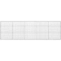 vidaXL Gabione mit 3,5 mm Draht und 5x10 cm Maschen 500x30x150 cm